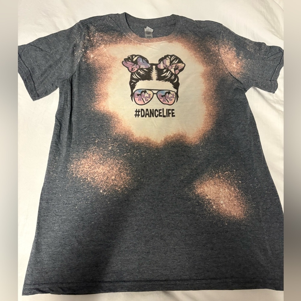 #DanceLife Graphic Kids T-Shirt - Gray and Tan
